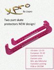 New figure skate guard two part  Blade Guard Cover , ice skate blade protector