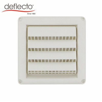 China 4 inch 100mm Fixed Louver Vent With Built in Molded Screen for Air Conditioning Kitchen Venting supplier