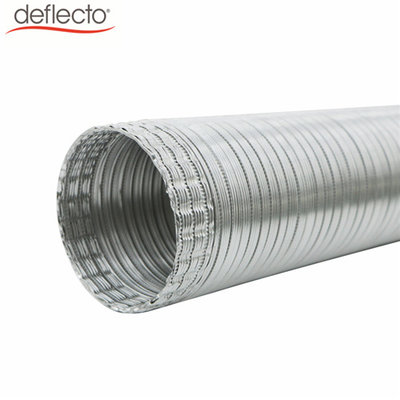 China Semi Rigid Ventilation Duct Aluminum Air Conditioning Duct Crimped End supplier