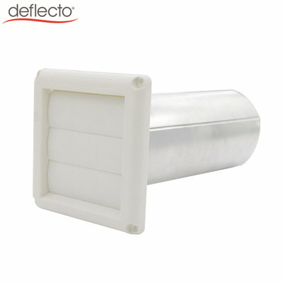 China Through The Wall Venting Kit Flapper Louver Vent Cover with Aluminum Pipe for Bathroom supplier