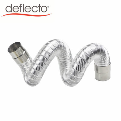 China Aluminum Flexible Duct Residential Gas Water Heater Vent Duct with Stainless Steel Connector supplier
