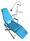 simple hot sale foldable type oral chair with operation luxury lamp folding dental chair