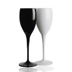 Black/White /Transparent Plastic Champagne Flutes