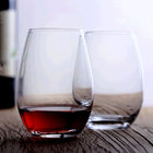 Clear Plastic Stemless Wine Glasses BPA Free