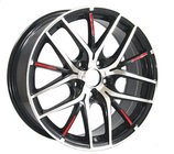 17 inch colorful face alloy wheel rims 5 holes car spoke wheels