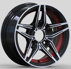 black milling 12 inch car aluminium 4 holes alloy wheels rims