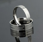 Fashion couple jewelry 316L stainless steel couple rings wholesale cross print lover rings