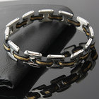Fashion mens jewelry men bracelet stainless steel Silicon bracelets 21cm wholesale jewelry