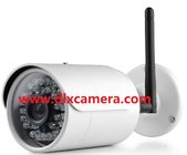 Outdoor Weather-proof 1280X720P 1Mp P2P Wireless WIFI IP Network IR Bullet Camera with 3-Axis bracket SupportMax.128G SD