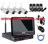 1080P HD 4ch Plug And Play 10 Inch LCD Screen Wireless NVR Kit CCTV System WIFI IP Camera Outdoor IR Security Camera