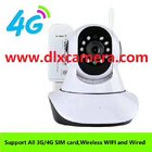 4G SIM card wireless and wired wifi 128G SD two ways voice IP P2P PTZ camera with remote control via APP