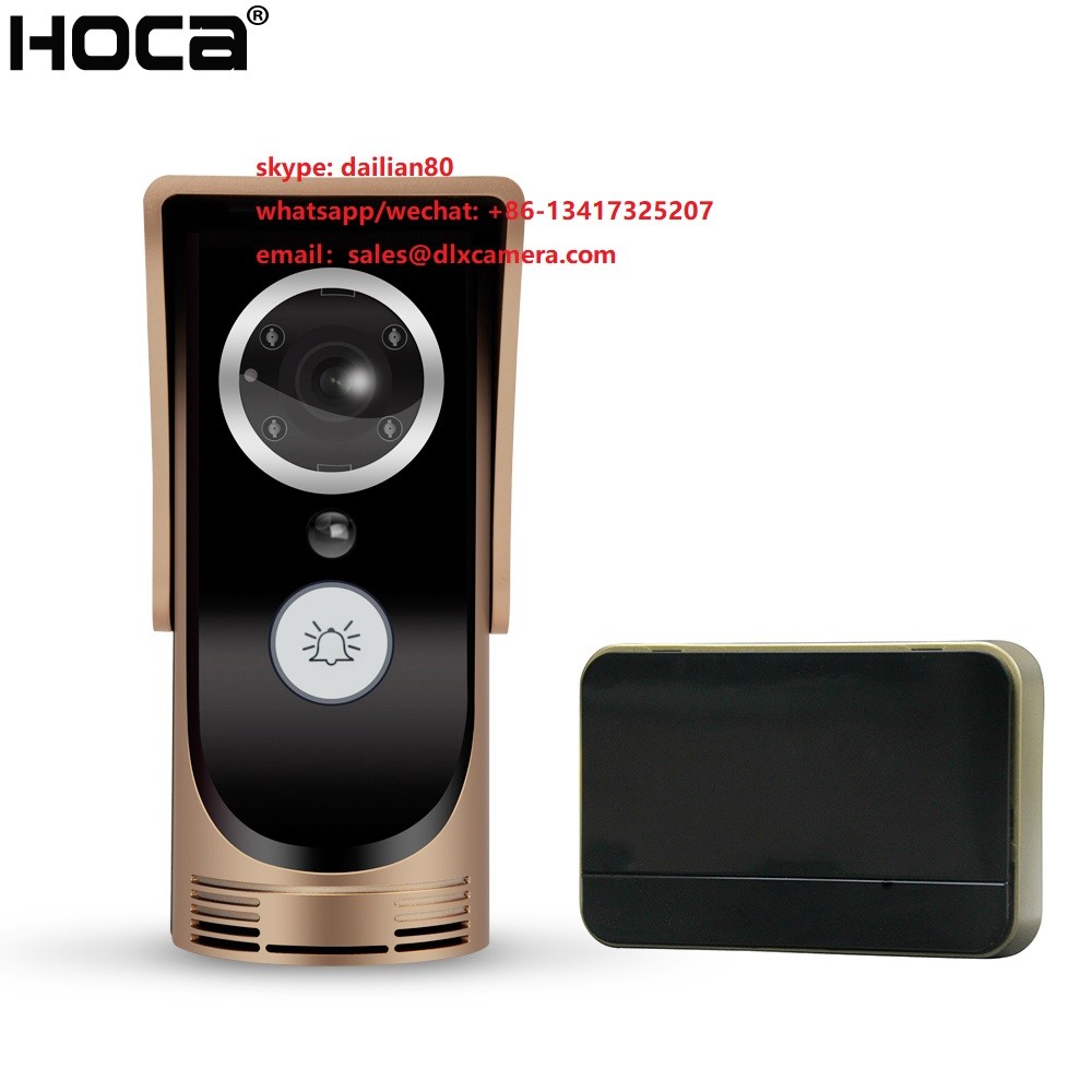 3Mp big lens wide angle Water-proof Smart WIFI video doorbell with indoor ring supports remote control by APP in mobile