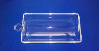 Custom made OEM Lab use Clear Quartz combustion boat with one tip ring