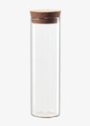 Customizable size borosilicate and quartz  sealed food storage jar With bamboo cover large diameter glass test tube