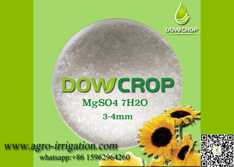 China DOWCROP HIGH QUALITY 100% WATER SOLUBLE HEPTA SULPHATE MAGNESIUM 99.5% WHITE 3-4MM CRYSTAL MICRO NUTRIENTS FERTILIZER supplier