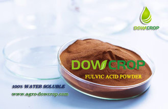 China JIANGSU   DOWCROP   HOT  SALE   100%   WATER   SOLUBLE   FULVIC    ACID   BROWN    POWDER   / LIQUID    WITH  CL supplier