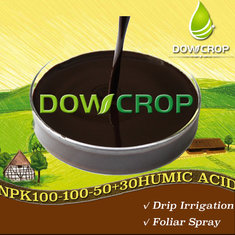China DOWCROP HOT SALEHIGH QUALITY WS@HUMIC ACID NPK PLUS TE LIQUID WS 100-100-100+30HA Dark Brown 100% WATER SOLUBLE ORGANIC supplier