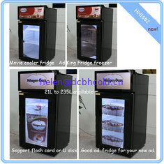 China Display cooler with movie 21L to 235L fridge or freezer supplier