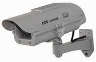 Solar Powered CCTV Mock Security Camera with LED Light DRA42A