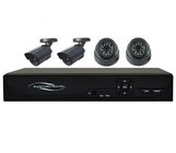 CCTV DVR Kit 4CH H.264 FULL D1 DVR and 4pcs 700TVL Dome + Bullet Cameras DR-6304V5023E