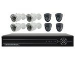 CCTV Surveillance 8CH DVR Kits, 8CH DVR, IR CCTV Plastic + Metal Cameras