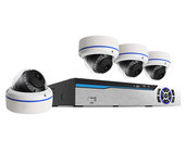 PLC System - Power Line Communication 4CH NVR Kit Home Surveillance CCTV Dome Cameras