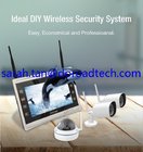 Home Security 4CH Wireless NVR with 11" HD LCD Display Monitor
