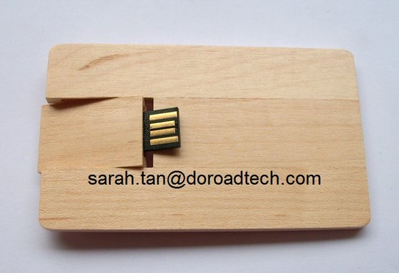 Personalized Wooden Name Card High-speed USB Flash Drives with Logo Printing