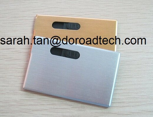 Metal Bank Card USB Flash Drives, True Capacity Card USB Pen Drive