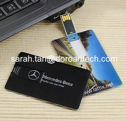 High Speed Plastic Name Card USB Flash Disks with Customized Colorful Printing