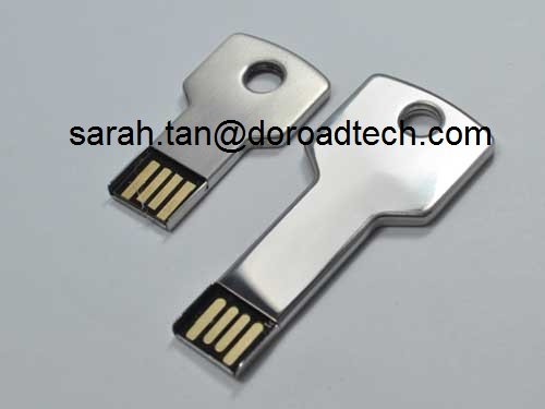 Metal Key Shaped USB Flash Disk, 100% True Capacity High Quality USB Flash Drives