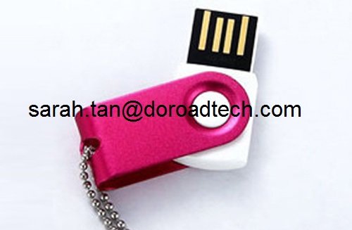 Customized Metal Rotated Cute USB Flash Drives, 100% Original and New Memory Chip