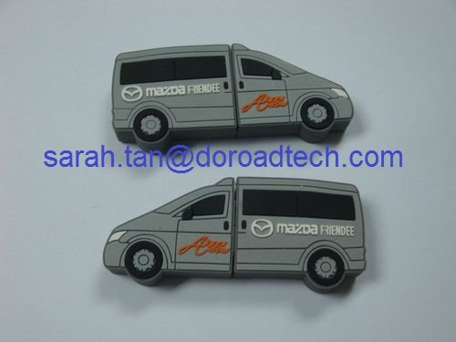 Car Shaped PVC USB Flash Drives, Welcome Customize your Own Shape with Lower Tool Cost