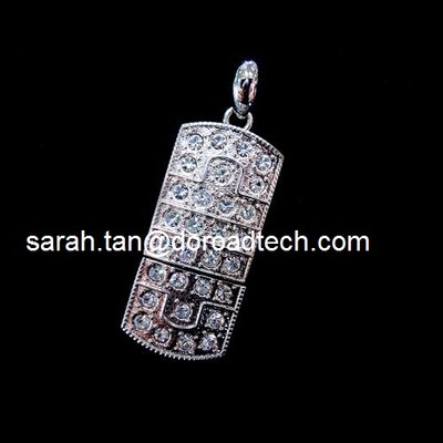 Jewelry USB Flash Disks, 100% Original and New Memory Chip