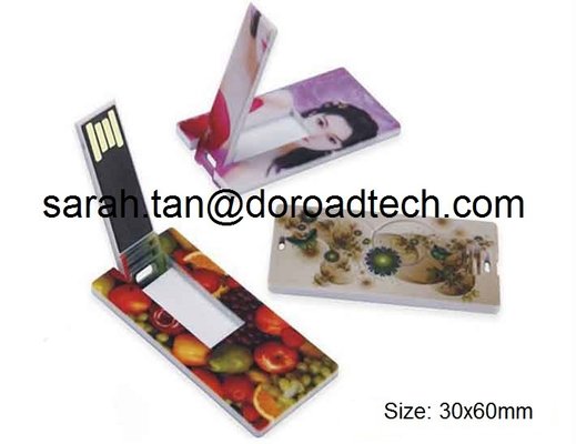 Wholesale Promotional Gifts Customized Logo Mini Credit Card USB Flash Drives