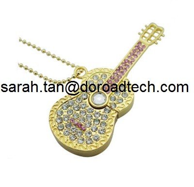 China New Cute Jewelry Guitar USB Flash Drives Full Capacity Guaranteed supplier