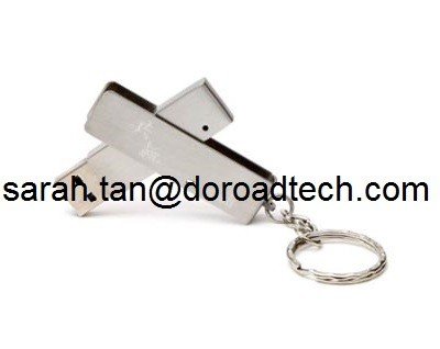 Metal Slim Swivel USB Flash Drive, Lifetime Guaranteed Real Capacity Metal USB Pendrives