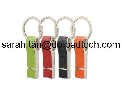 Colorful Cheap Colorful Leather USB Flash Drive, Promotional USB, Customized Leather USB