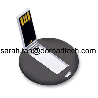 Custom LOGO Printing Best Quality High Speed Plastic Mini Round Card USB Pen Drives