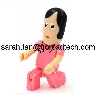 Plastic Robot USB Flash Drives, Customized Figures Available