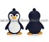 Cartoon USB Flash Drive High Speed Customized Cute Penguin PVC USB Stick