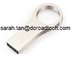 High Quality Real Waterproof Metal Silver USB Flash Drive Pen Drive with Key Ring