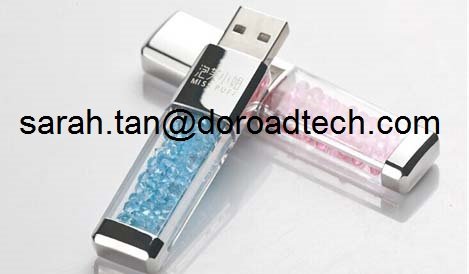 New Crystal USB Pen Drive, True Capacity USB Flash Drive