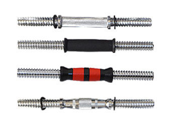 China 30cm 32cm 34cm 35cm 35.5cm  36cm 38cm 40cm chrome dumbbell bar with spinlock supplier
