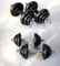 Strength training(weight lifting) adjustable 50kg Black Painting Dumbbell Barbell set supplier