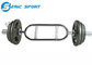 chrome 28mm dia  handle barbell plate ,50mm dia olympic plate  with weightlifting bar supplier