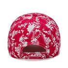 print logo baseball caps and hats men 100% polyester piping running hat custom outdoor sports caps  color:red