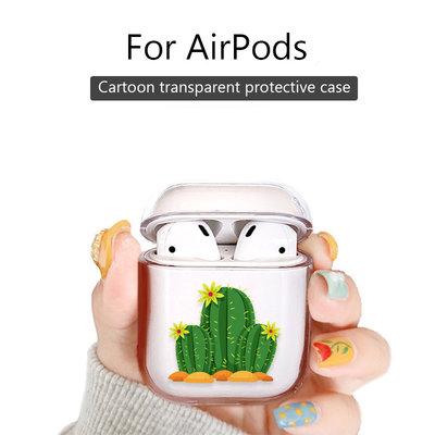 China Music tracker Protective Cartoon Clear PC Cover Chargeable Headphone Case for Apple Airpods 1&amp;2 Charging Case  supplier