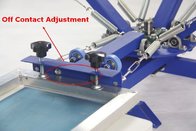 4-1 entry level single wheel carousel silk screen printing press for t-shirts printing