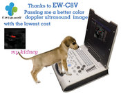 Laptop Color Doppler ultrasound system EW-C8V with convex probe for veterinary with specialty obstetric measurement soft